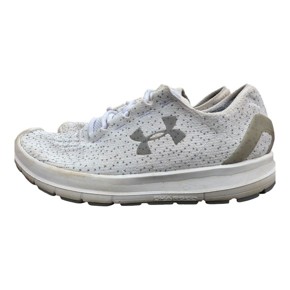 Under Armour SpeedForm SlingRide Men’s‎ Size 9.5 Running Shoes (white gray) - Picture 2 of 8